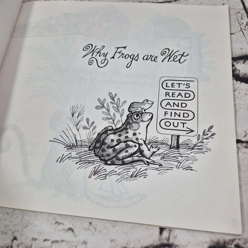 Why Frogs Are Wet by Judy Hawes 1968 Softcover Illustrated By Don Madden